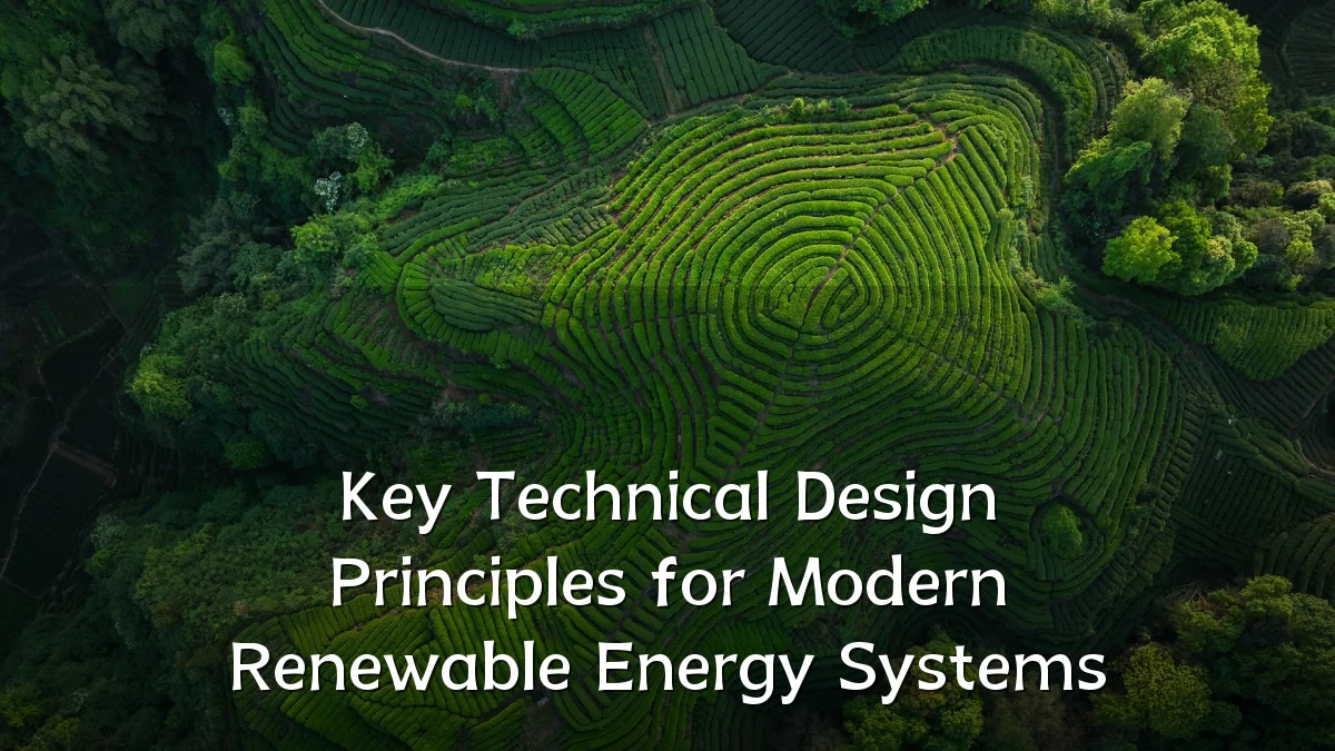 Key Technical Design Principles for Modern Renewable Energy Systems