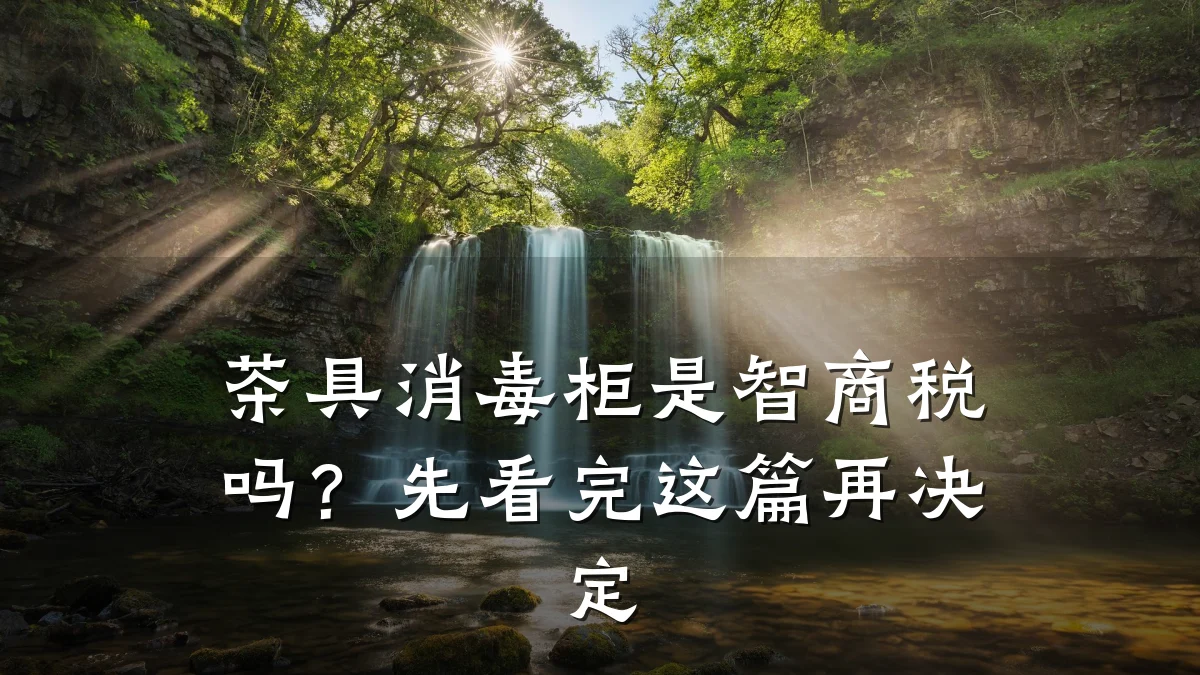 茶具消毒柜是智商税吗？先看完这篇再决定
