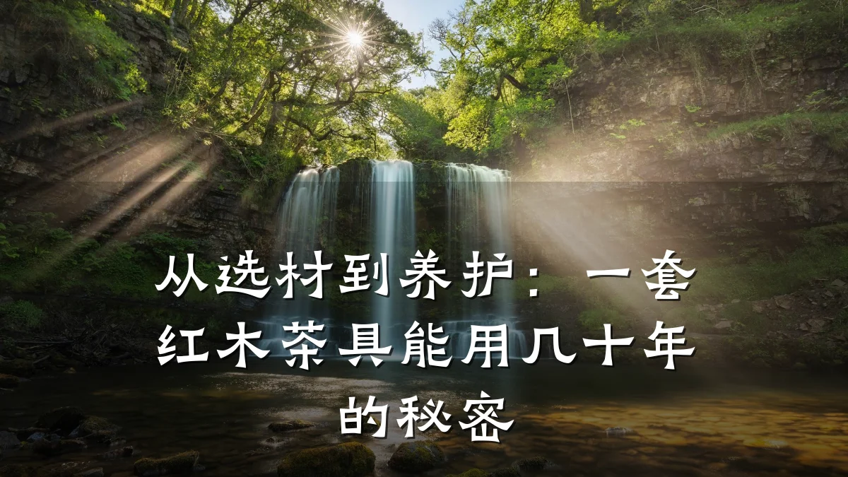 从选材到养护：一套红木茶具能用几十年的秘密