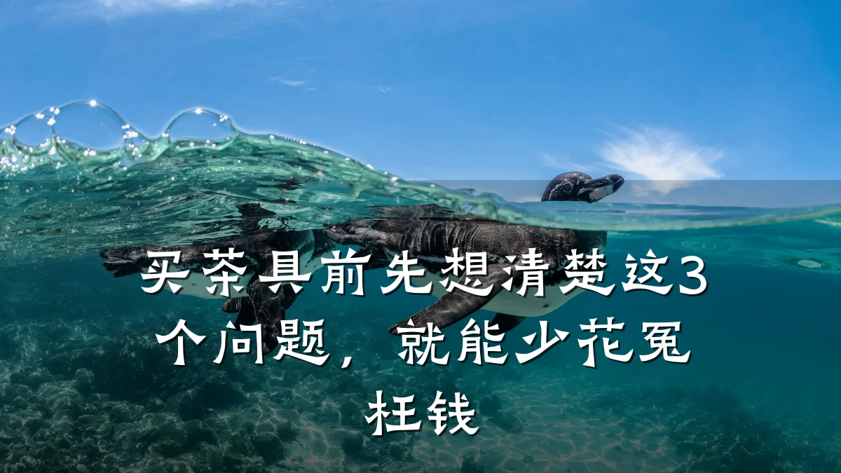 买茶具前先想清楚这3个问题，就能少花冤枉钱