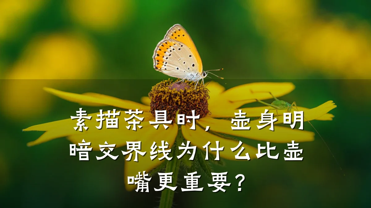 素描茶具时，壶身明暗交界线为什么比壶嘴更重要？