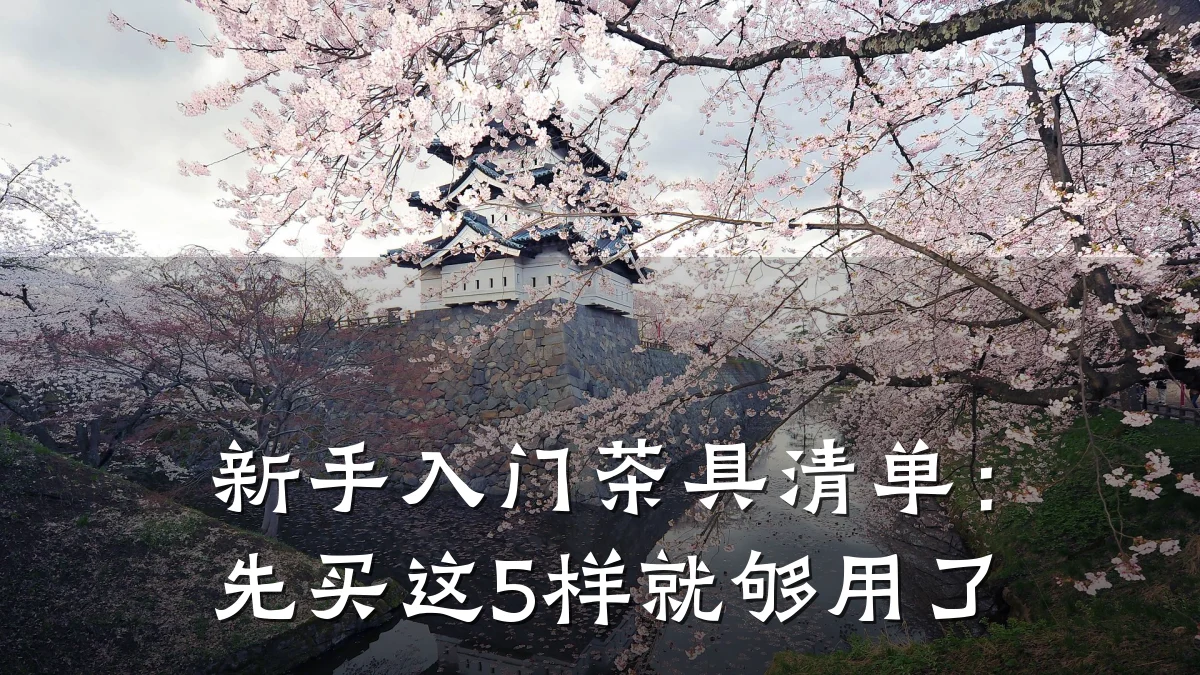 新手入门茶具清单：先买这5样就够用了
