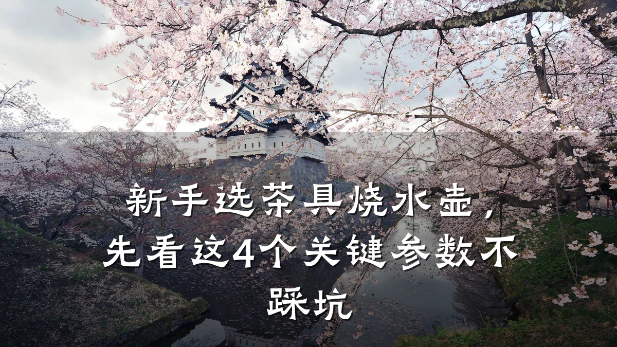 新手选茶具烧水壶，先看这4个关键参数不踩坑