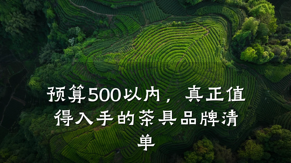 预算500以内，真正值得入手的茶具品牌清单