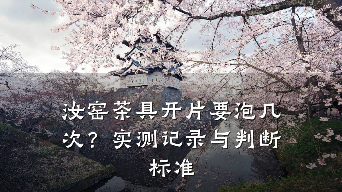 汝窑茶具开片要泡几次？实测记录与判断标准