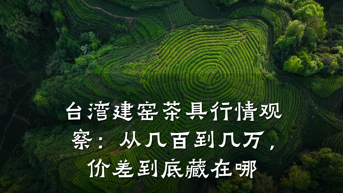 台湾建窑茶具行情观察：从几百到几万，价差到底藏在哪