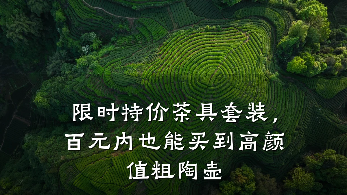 限时特价茶具套装，百元内也能买到高颜值粗陶壶
