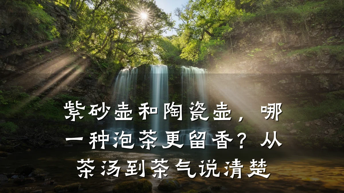 紫砂壶和陶瓷壶，哪一种泡茶更留香？从茶汤到茶气说清楚