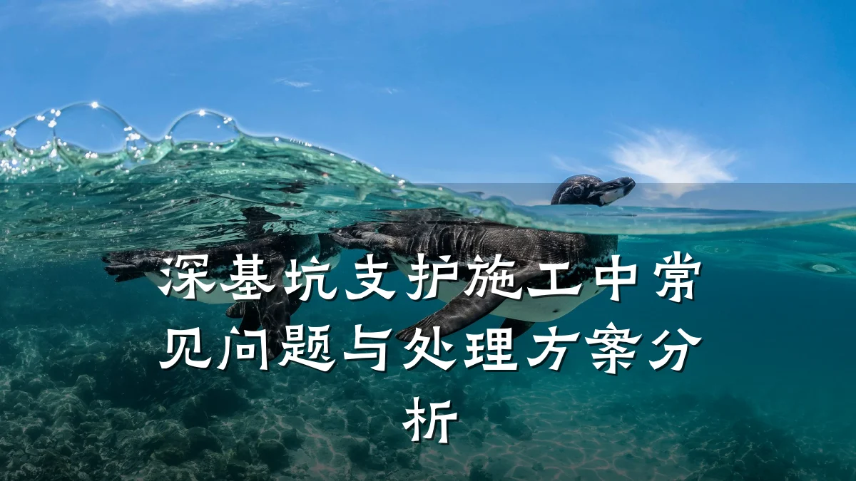 深基坑支护施工中常见问题与处理方案分析