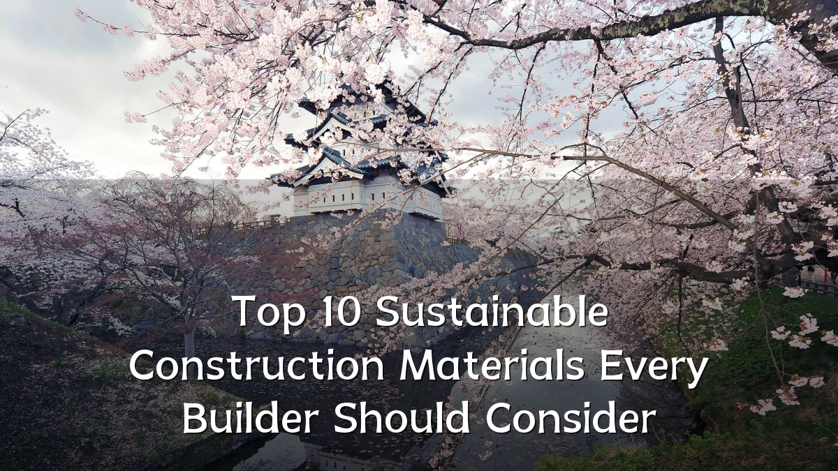 Top 10 Sustainable Construction Materials Every Builder Should Consider