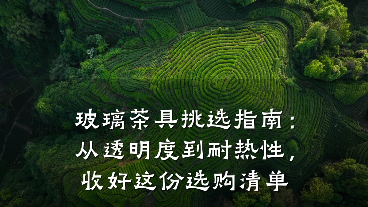 玻璃茶具挑选指南：从透明度到耐热性，收好这份选购清单
