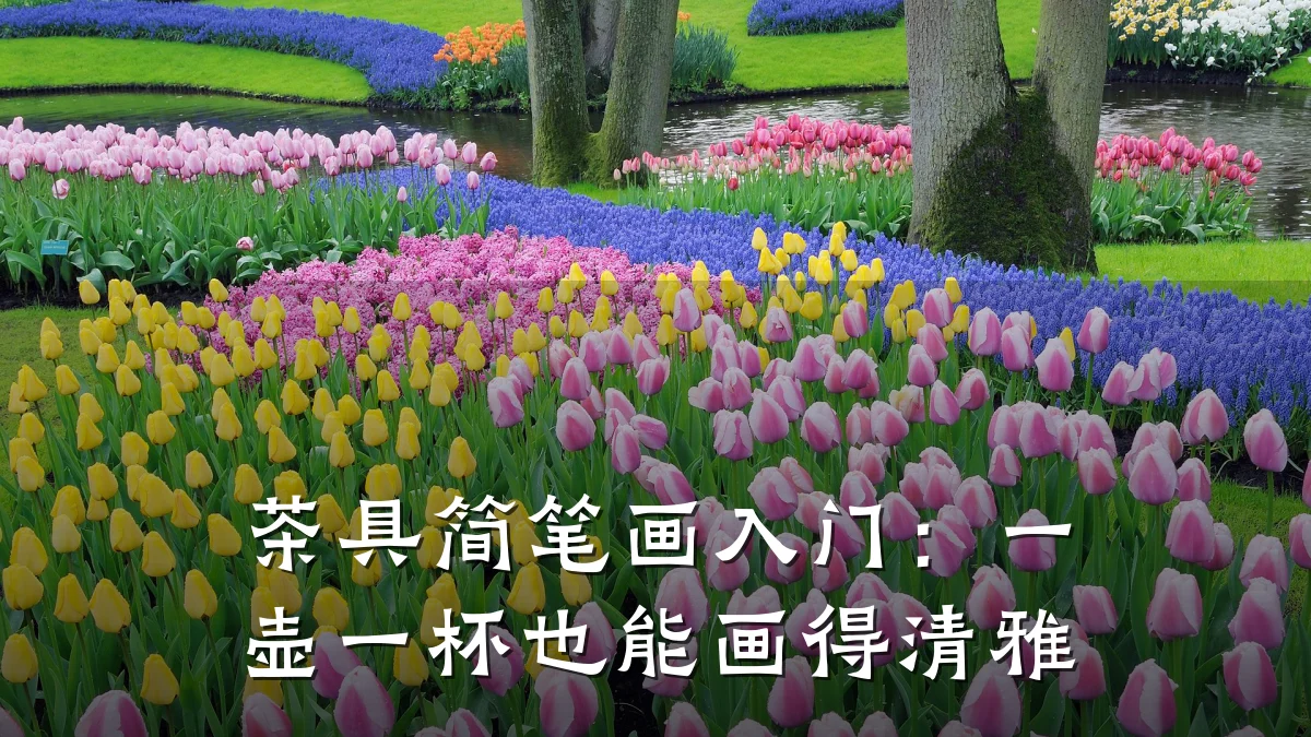 茶具简笔画入门:一壶一杯也能画得清雅