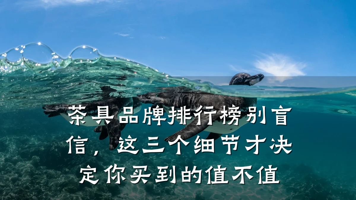 茶具品牌排行榜别盲信,这三个细节才决定你买到的值不值