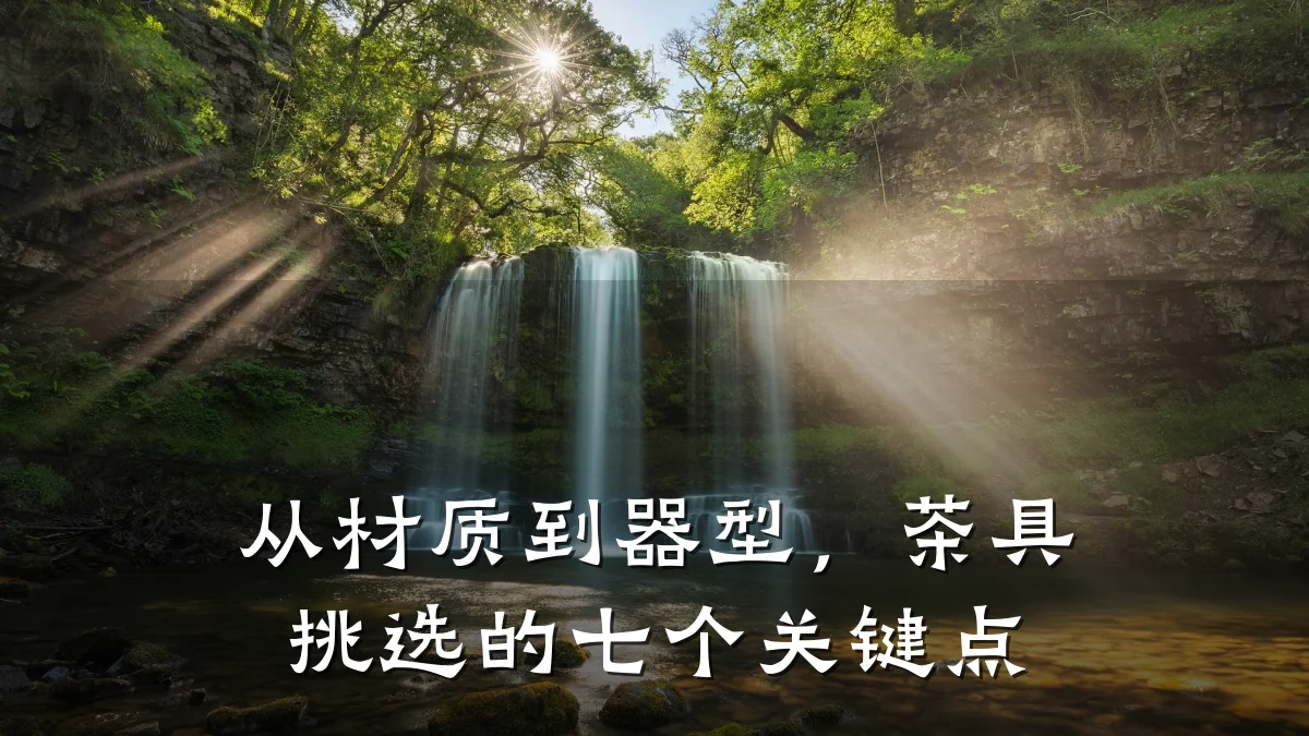 从材质到器型,茶具挑选的七个关键点