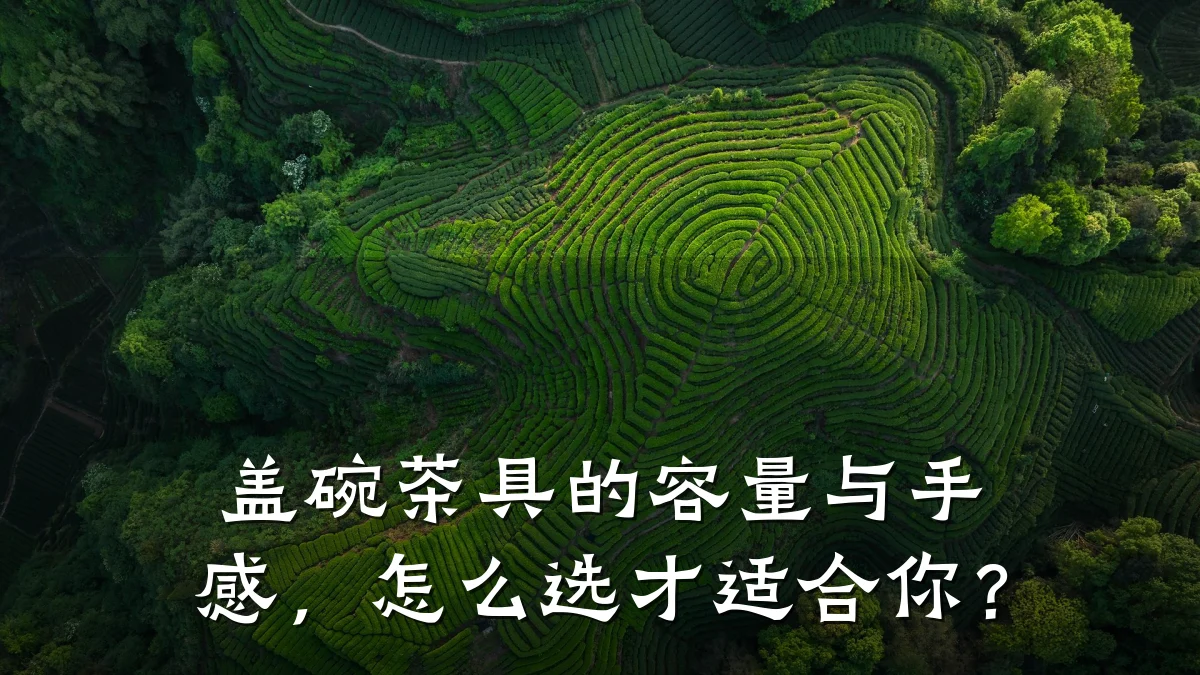盖碗茶具的容量与手感,怎么选才适合你?