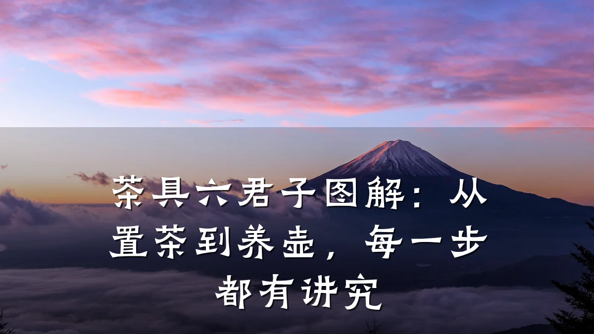 茶具六君子图解:从置茶到养壶,每一步都有讲究