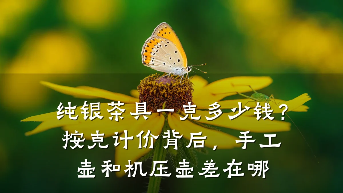 纯银茶具一克多少钱？按克计价背后，手工壶和机压壶差在哪