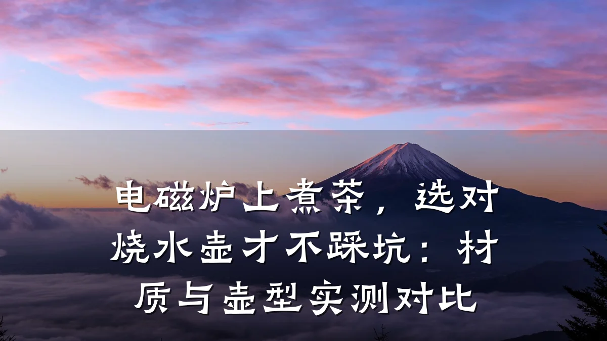 电磁炉上煮茶,选对烧水壶才不踩坑:材质与壶型实测对比