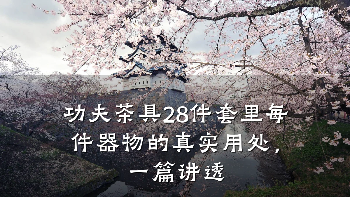 功夫茶具28件套里每件器物的真实用处,一篇讲透