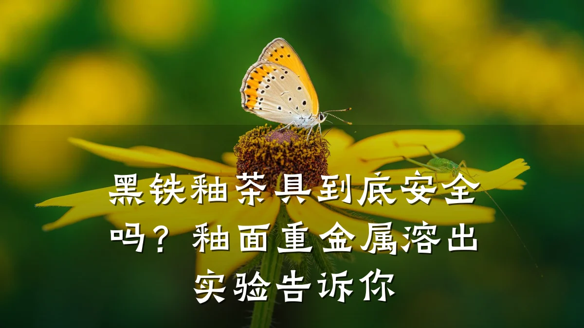 黑铁釉茶具到底安全吗?釉面重金属溶出实验告诉你
