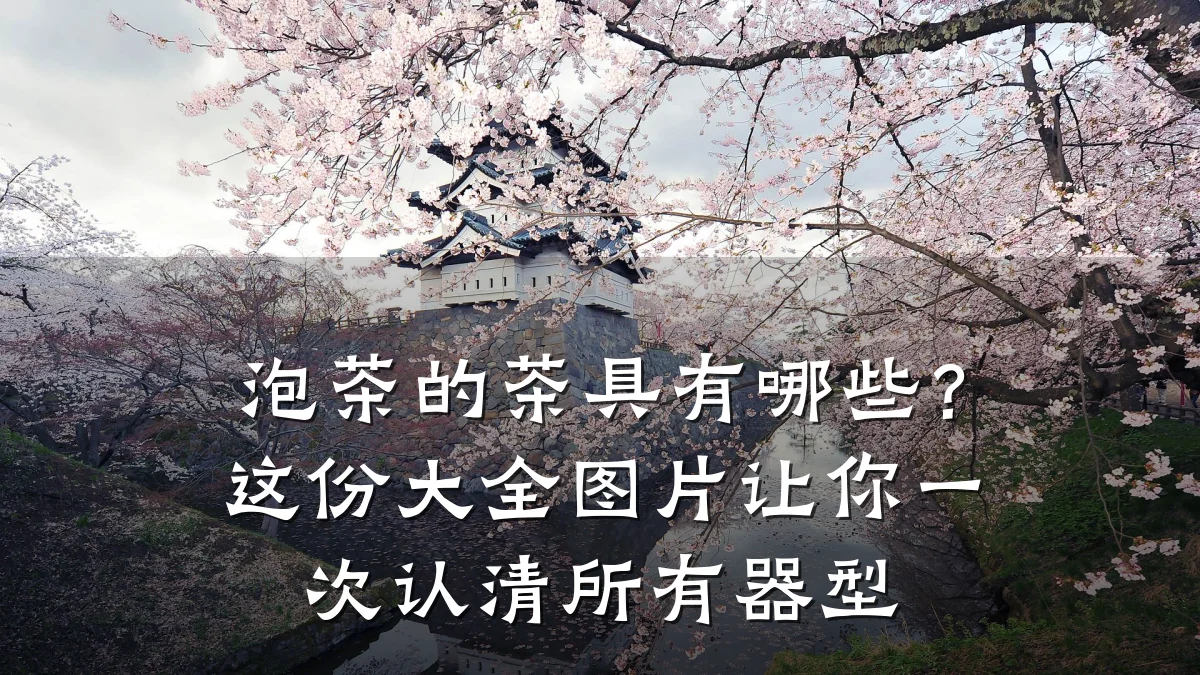 泡茶的茶具有哪些?这份大全图片让你一次认清所有器型