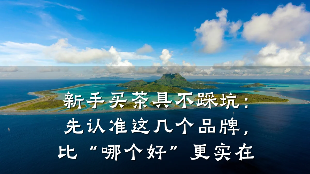 新手买茶具不踩坑：先认准这几个品牌，比“哪个好”更实在